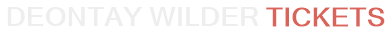 Deontay Wilder Tickets